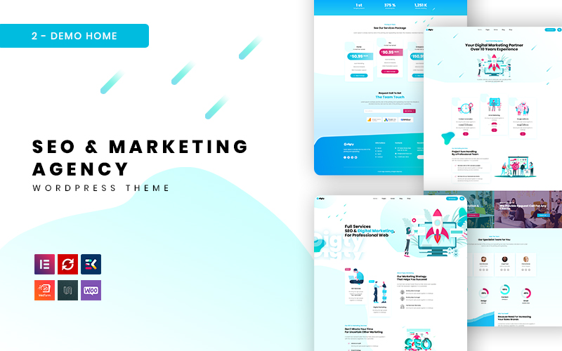 Digty - SEO és marketing ügynökség WordPress téma