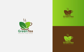 Green Tea Logo Design Template
