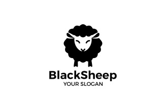 Sheep Logo - Black Sheep Logo Template
