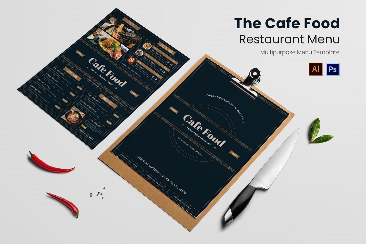 Kit Graphique #181209 Restaurant Menu Divers Modles Web - Logo template Preview