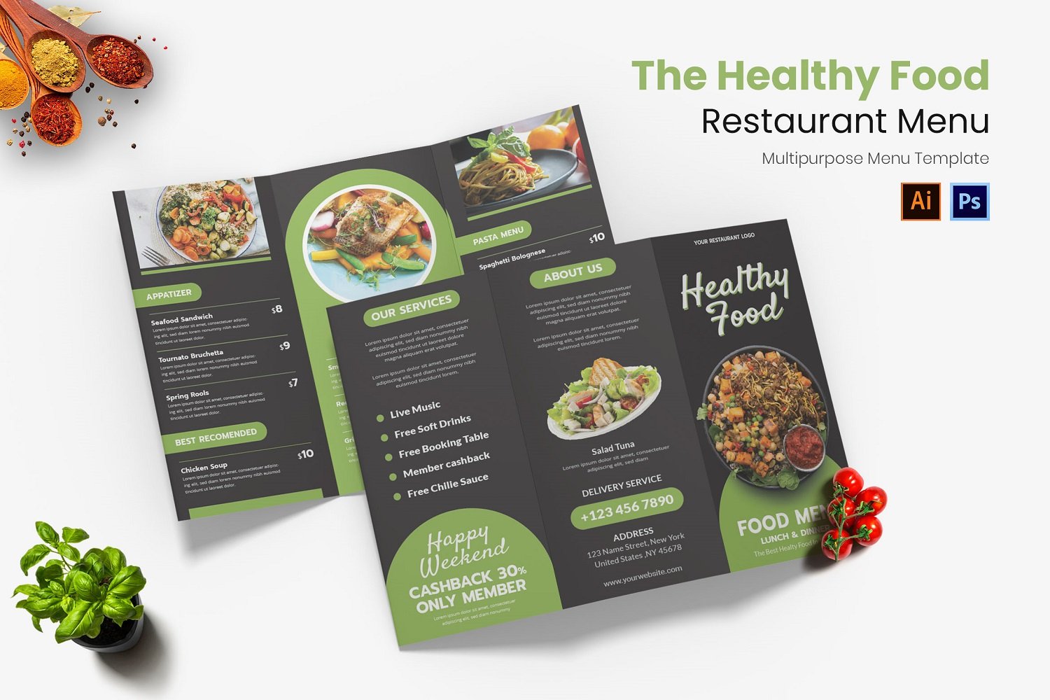 Template #181214 Menu Business Webdesign Template - Logo template Preview