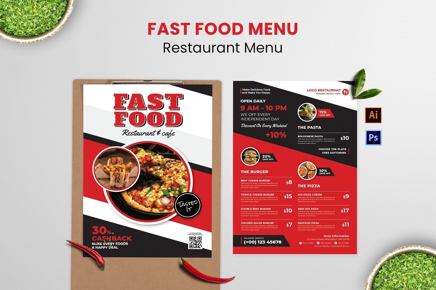 Template #181217 Menu Business Webdesign Template - Logo template Preview