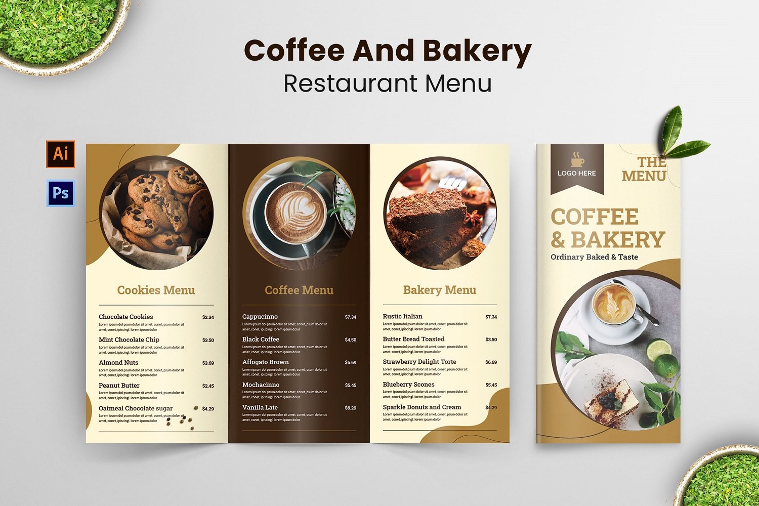 Template #181225 Menu Coffee Webdesign Template - Logo template Preview