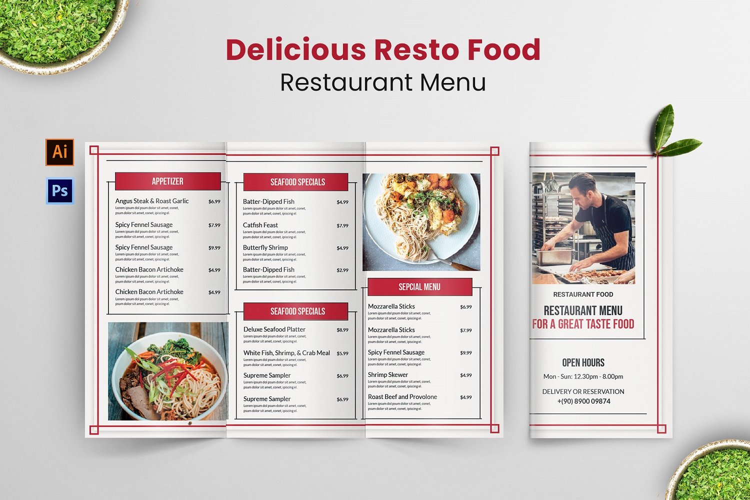 Template #181226 Menu Business Webdesign Template - Logo template Preview