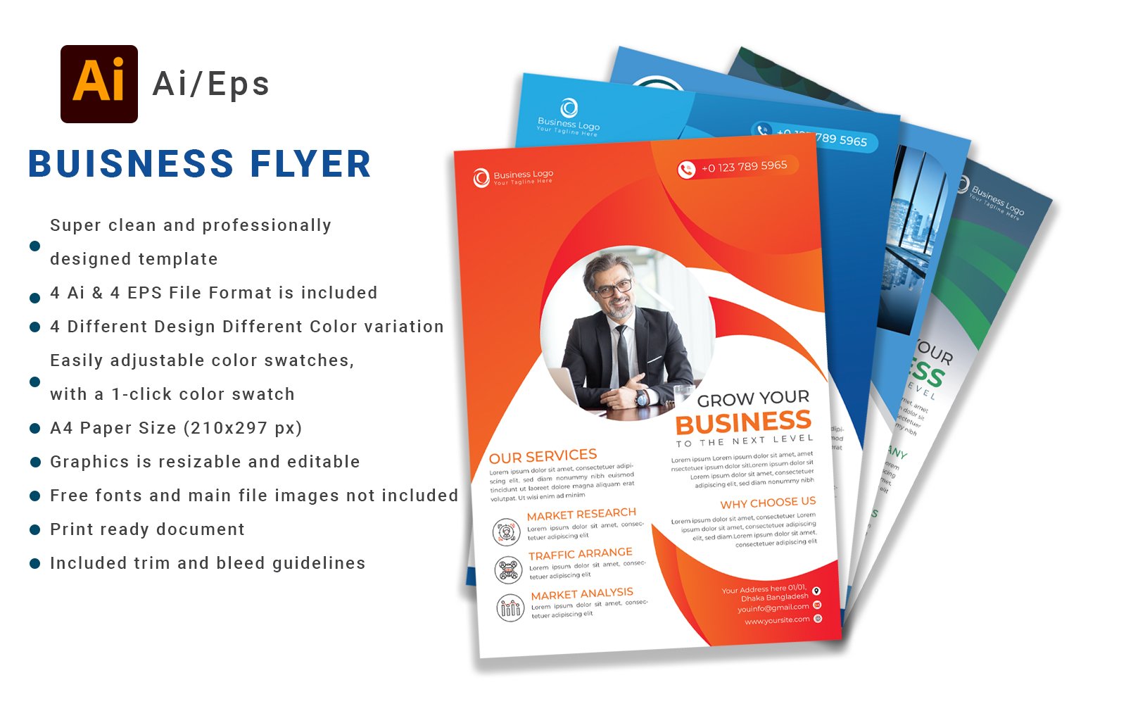 Template #181252 Covercover Corporatecorporate Webdesign Template - Logo template Preview