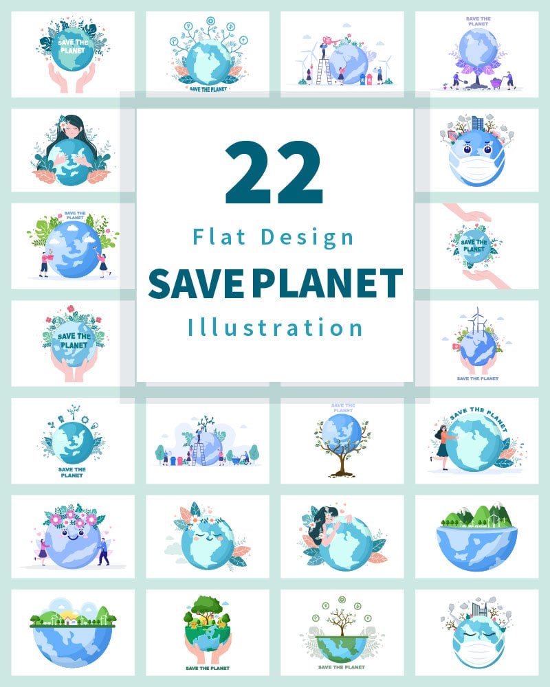 Kit Graphique #181294 Save Planet Divers Modles Web - Logo template Preview