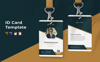 Alfres Robertson - ID Card Template