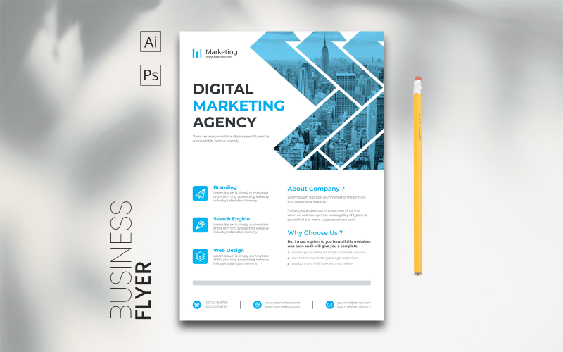 Angel & Corporate Creative Flyer Corporate Identity