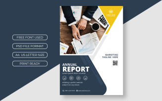 Business Annual Flyer Report Cover Presentation Template