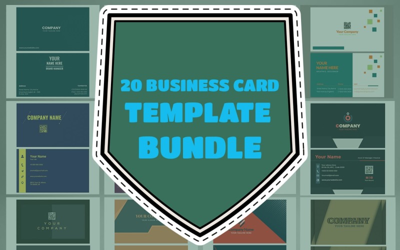 Business Card 20 Template Bundle Corporate Identity