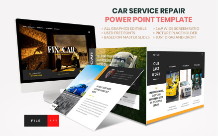 Car Repair Service PowerPoint Template