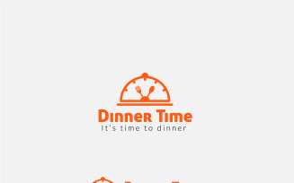 Food Time Logo Design, Concept For Dinner Time Logo template