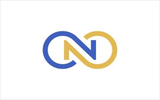 Letter N Infinity Vector Logo template