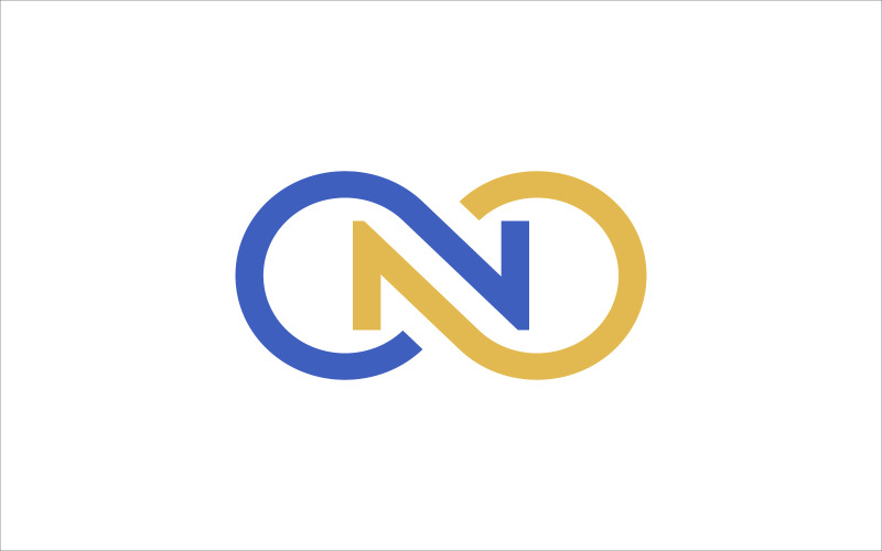 Letter N Infinity Vector Logo template Logo Template