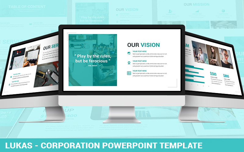 Lukas - Corporation Powerpoint Template PowerPoint Template