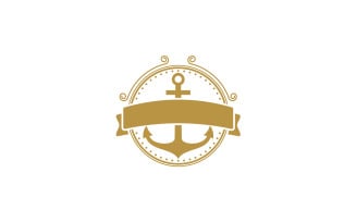 Marine Retro Emblems Logo template