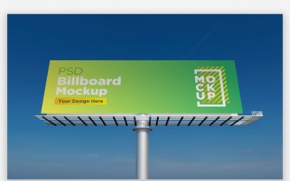 Roadside Advertising Front View Product Mockup