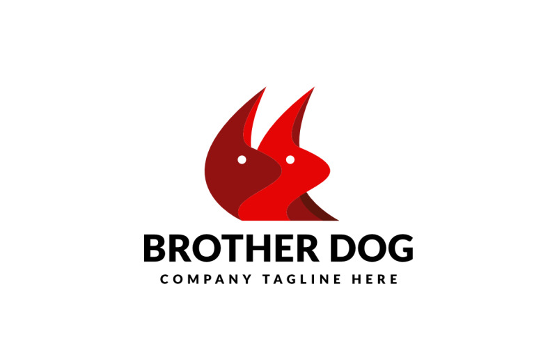 The Brother Dog Logo Company Logo Template