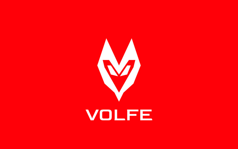V Wolf Logo - Premium Corporate Logo Template