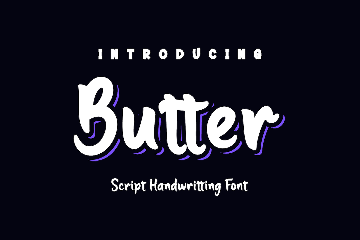Butter - Beautiful Handwriting Font