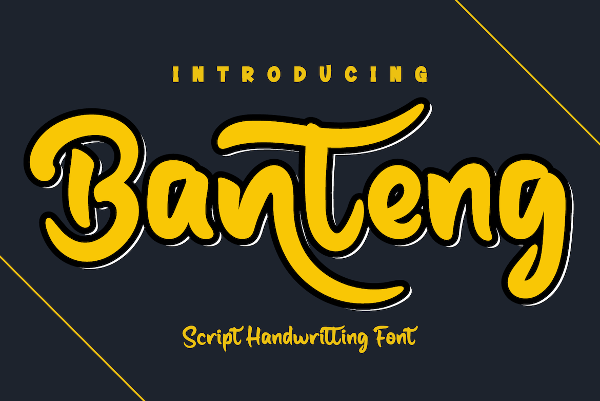 Banteng - Beautiful Handwriting Font