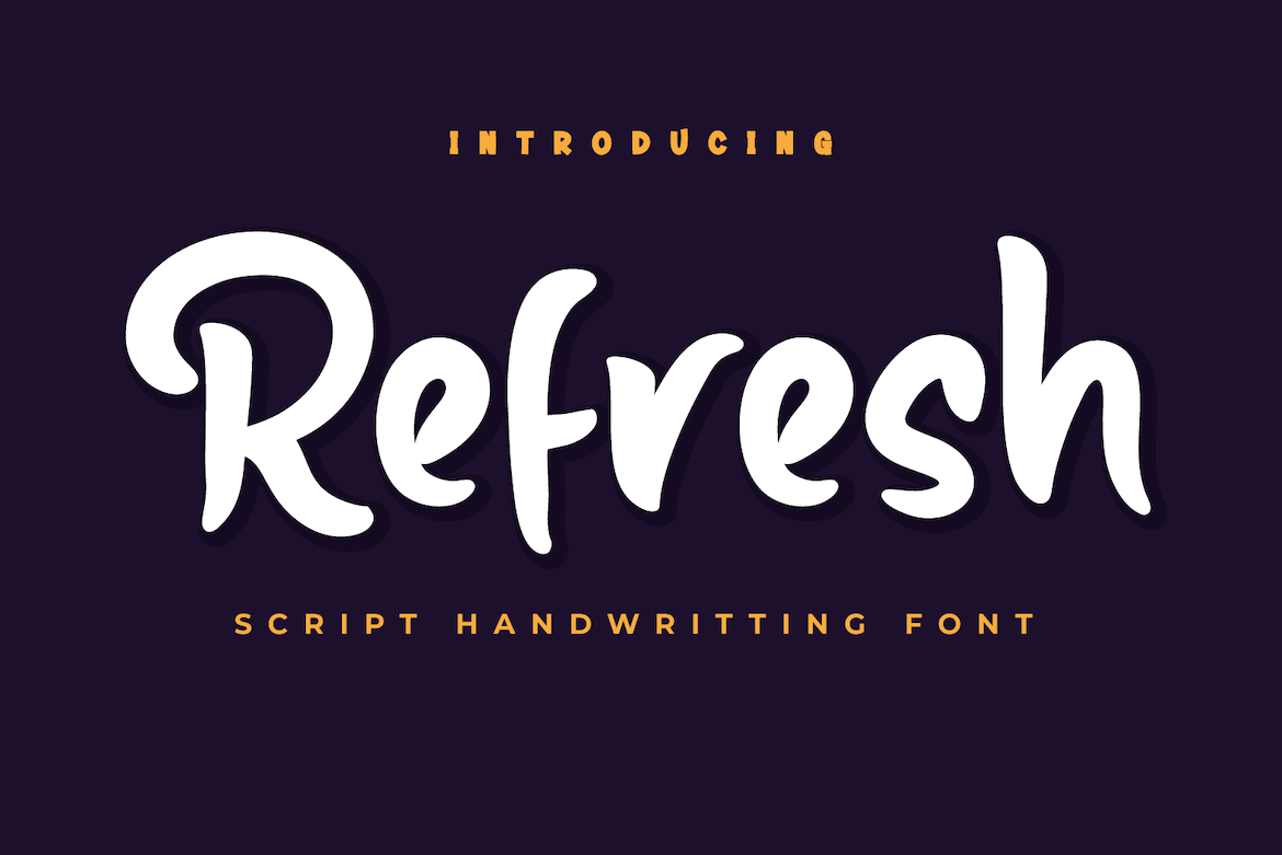 Refresh - Beautiful Handwriting Font