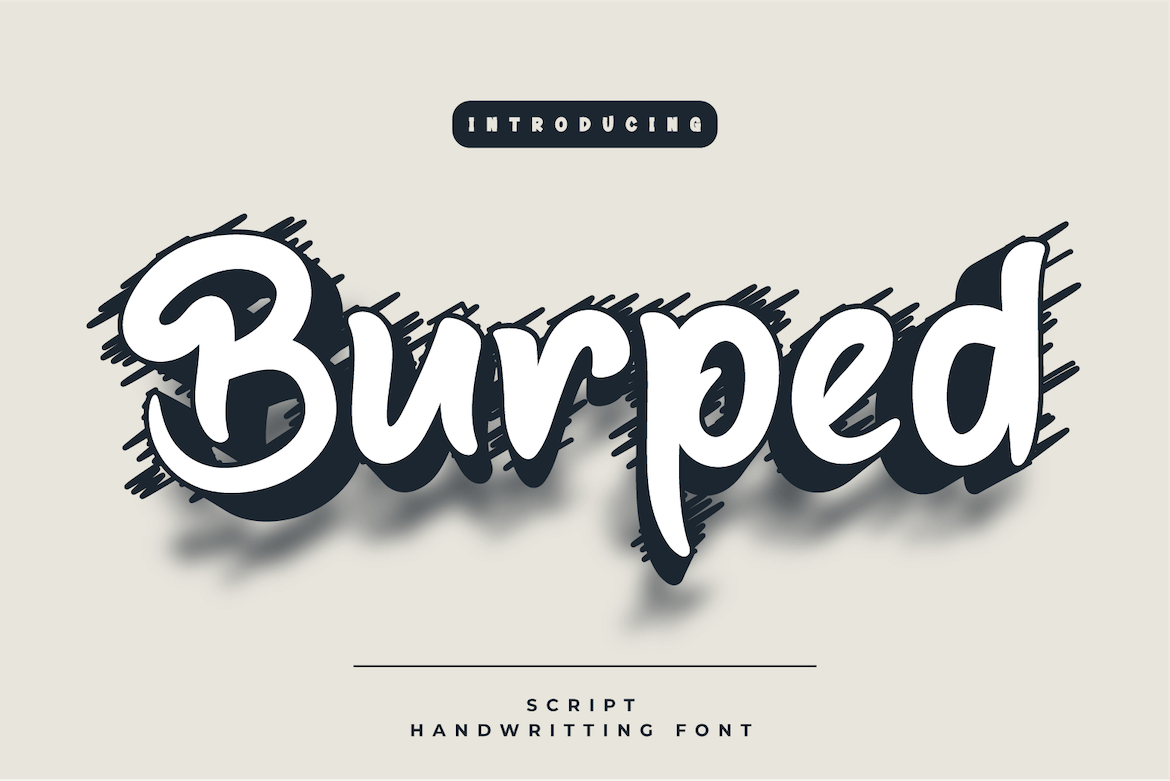 Burped - Beautiful Handwriting Font