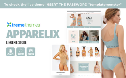 Apparelix Shopify Lingerie Store Theme Shopify Theme
