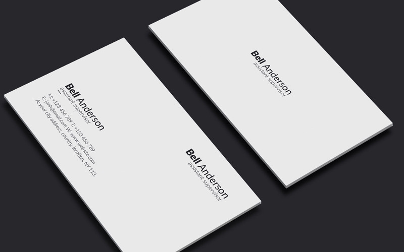 Bell Anderson Creative mimimalst Business Card Vol_94 Corporate Identity