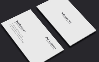 Bell Anderson Creative mimimalst Business Card Vol_94