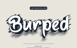 Burped - Beautiful Handwriting Font
