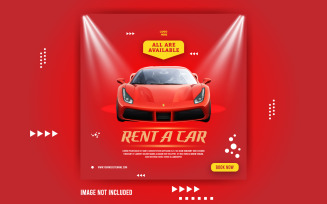 Car Rent Promotional Social Banner