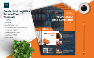 Courier & Logistic Flyer Template vol.01