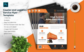 Courier & Logistic Flyer Template vol.02