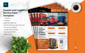 Courier & Logistic Flyer Template vol.04