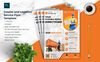 Courier & Logistic Flyer Template vol.06