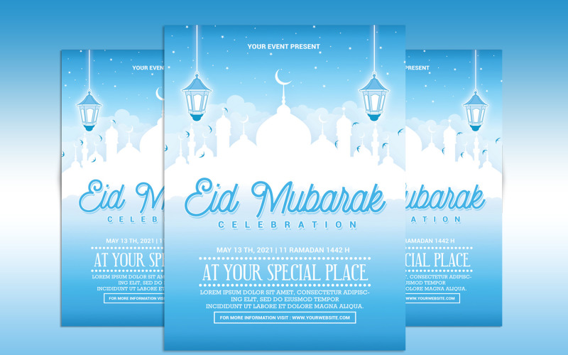 Eid Mubarak Flyer Template Corporate Identity
