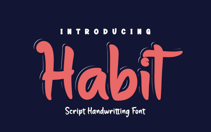 Habit - Beautiful Handwriting Font
