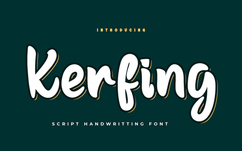 Kerfing - Beautiful Handwriting Font