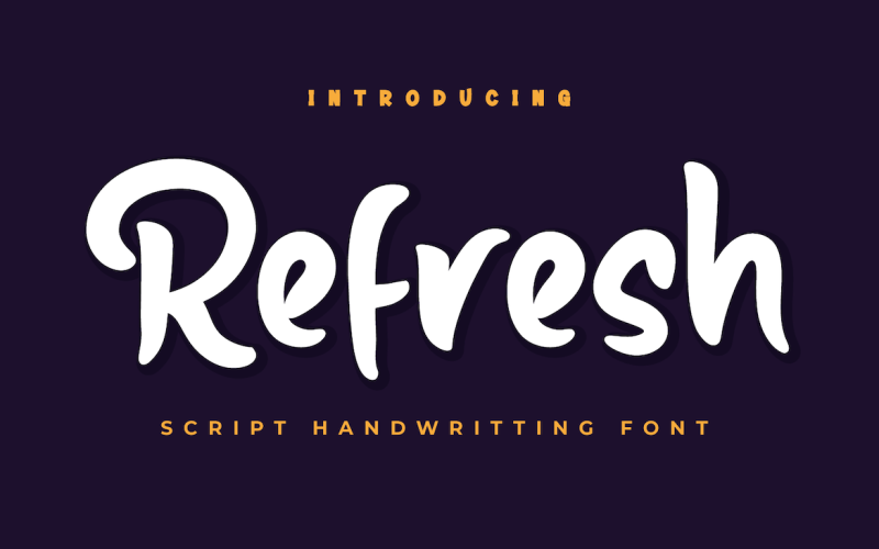 Refresh - Beautiful Handwriting Font