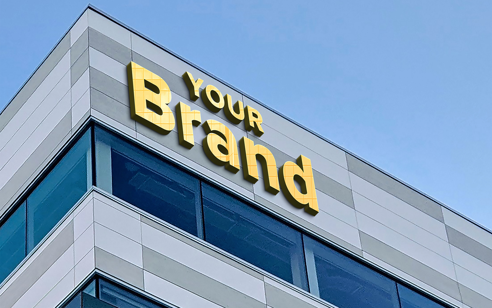 Template #181542 Mockupidentitybrandsmart3d Logouprealistic Webdesign Template - Logo template Preview