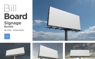 Outdoor Advertising Billboard Sign Mockup Set Vol-2