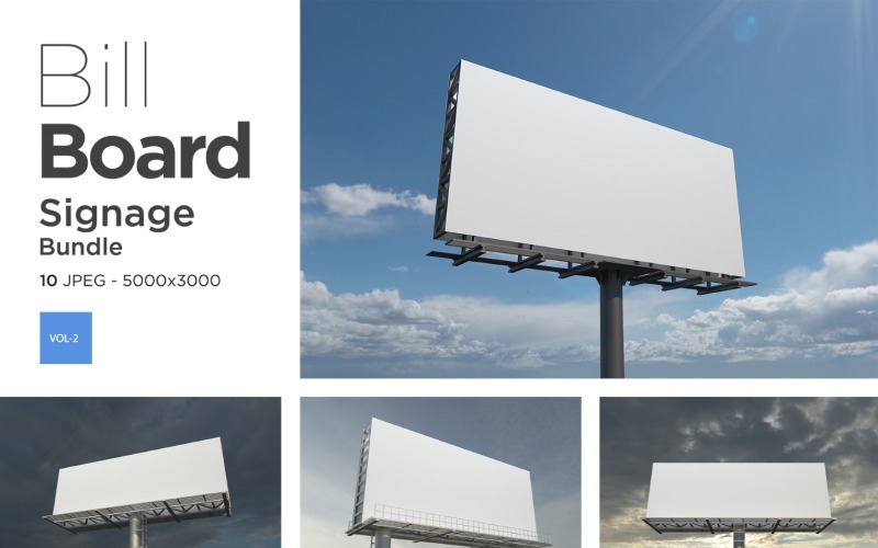 Outdoor Advertising Billboard Sign Mockup Set Vol - 3 Product Mockup