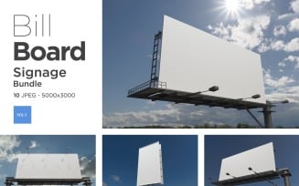 Outdoor Advertising Billboard Sign Mockup Set Vol-5