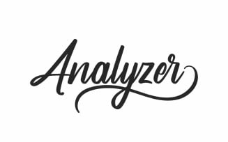 Analyzer Handmade Calligraphy Font