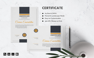 Carina Emeraldha - Certificate Template