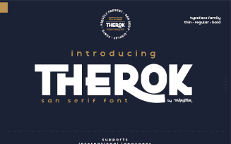 Therok - Elegant San Serif Font