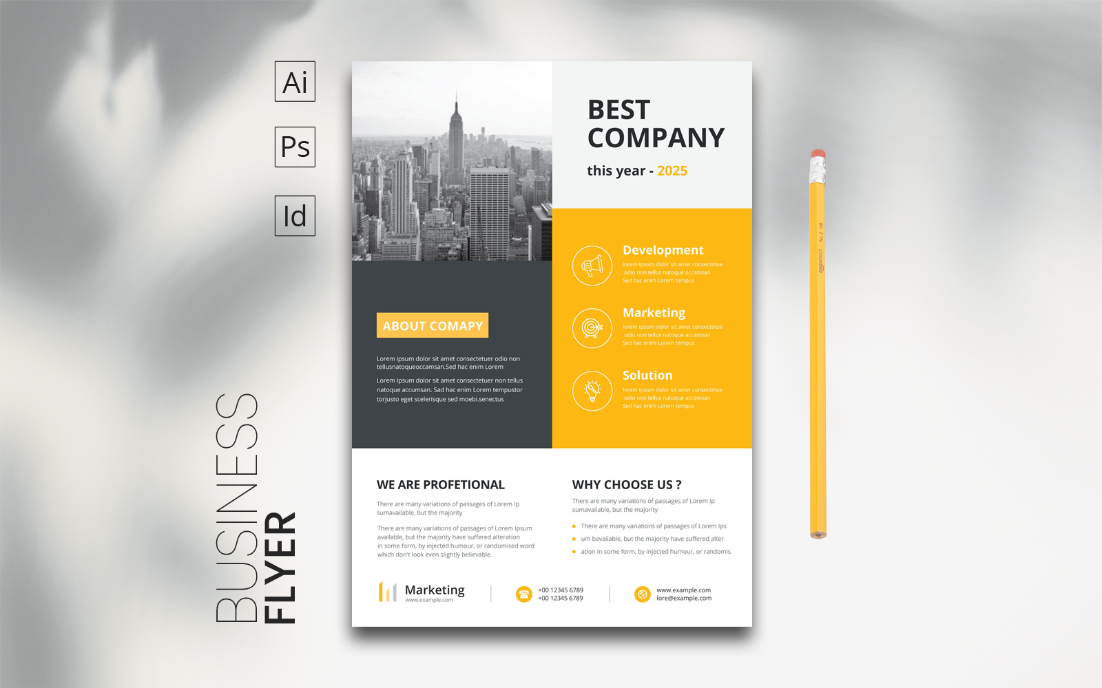 Template #181738 Flyer Business Webdesign Template - Logo template Preview