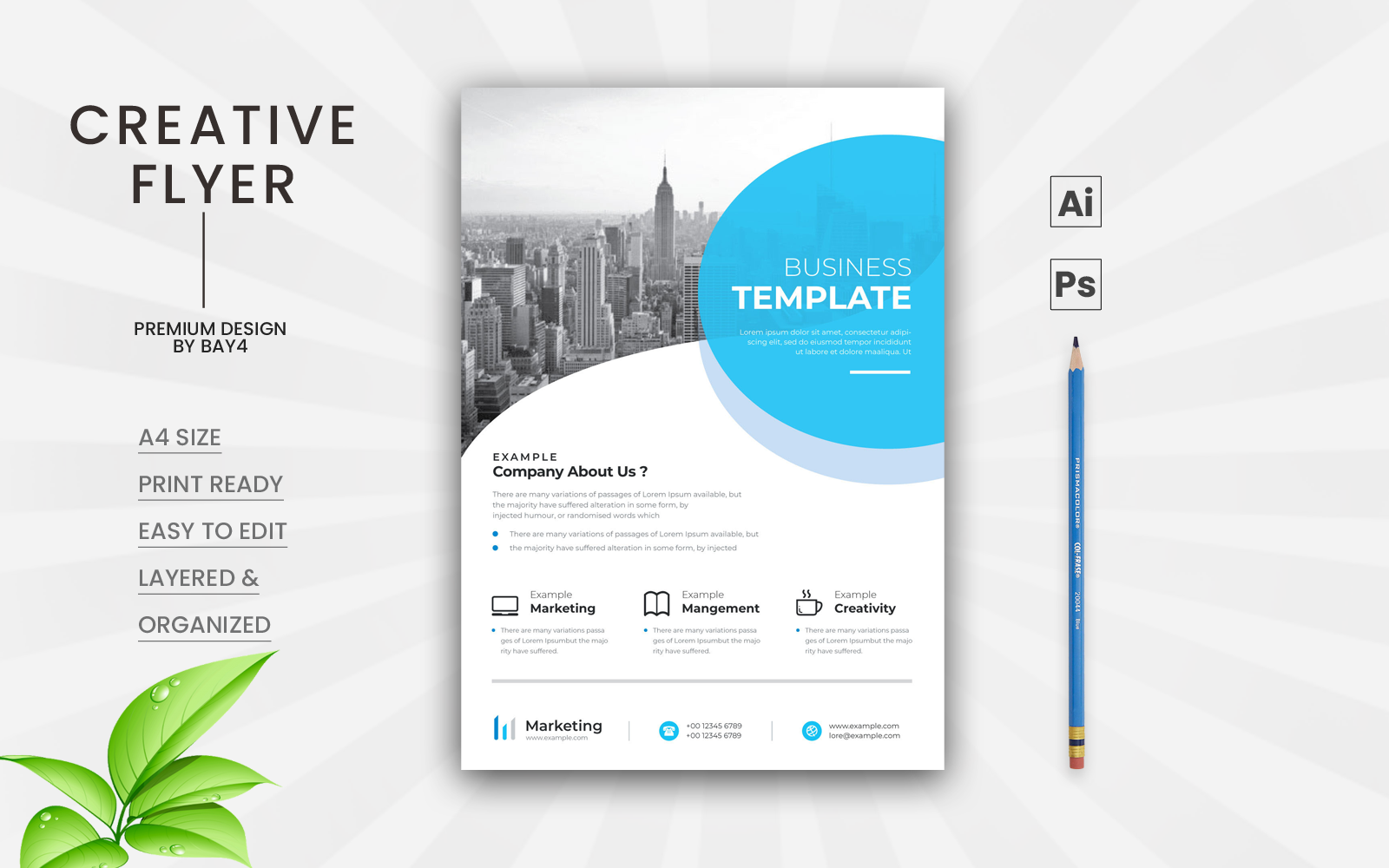 Template #181740 Flyer Business Webdesign Template - Logo template Preview