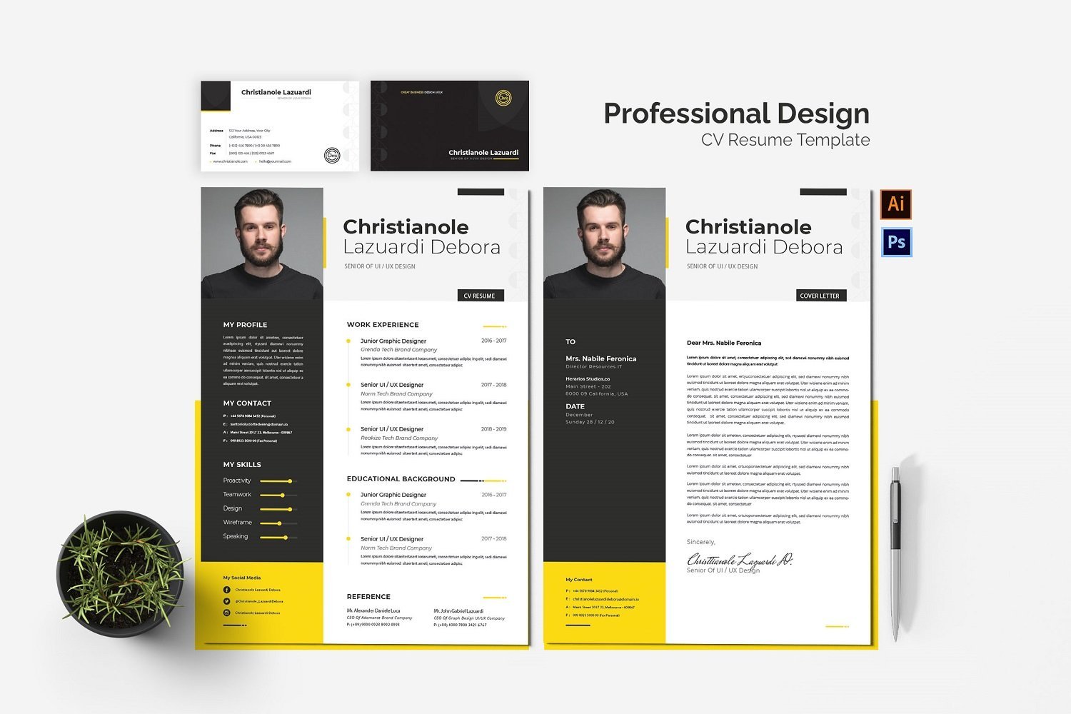 Kit Graphique #181766 Resume Cv Divers Modles Web - Logo template Preview